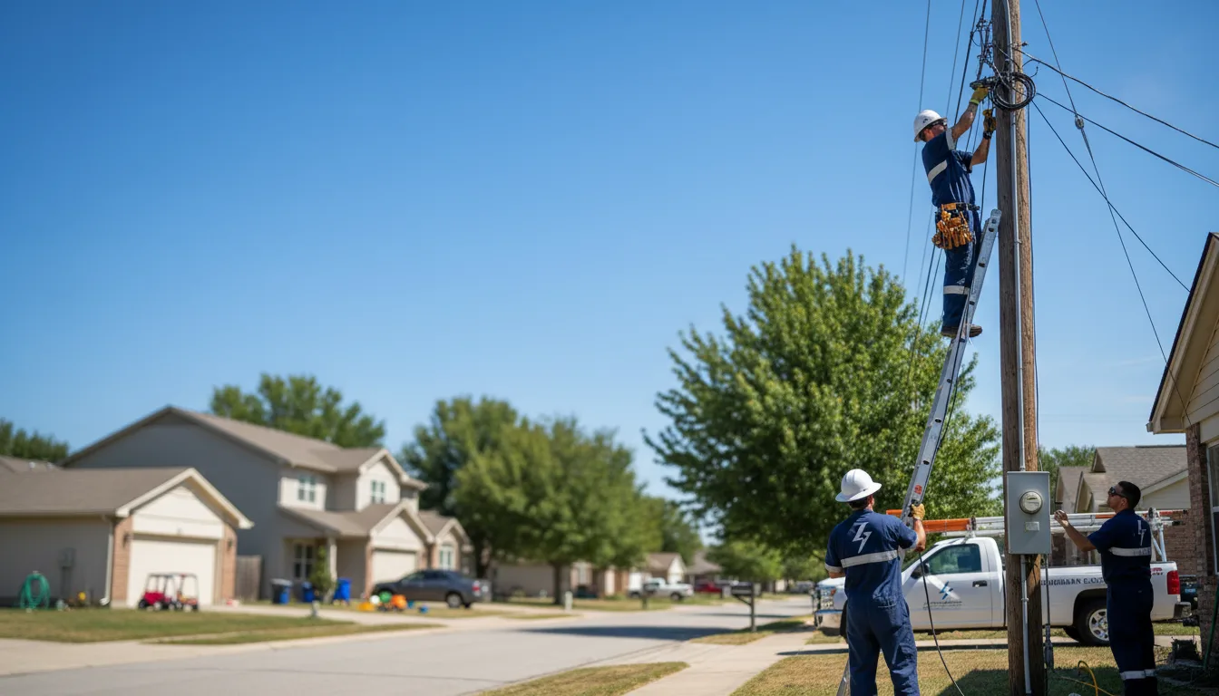 Residential electrician providing installation services in Edison, GA